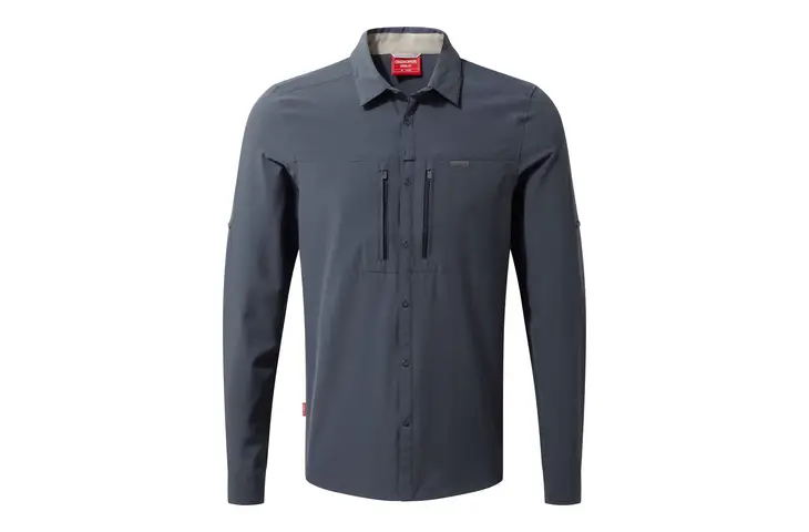 Craghoppers NL ProII Long Sleeve Shirt, Men's Tech Button Up Shirts